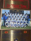 Vintage Miller 1982 Milwaukee Brewers American League Championship Plaque - Nice