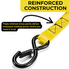 Heavy Duty Ratchet Strap W hooks  1 Inch X 8 Feet  - Heavy Duty Tie Down Straps