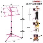 5 Core Music Stand Adjustable Book Stands Foldable Portable Sheet Holder