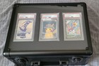 3 Row Psa Bgs Cgc Slab Display And Carrying Case  Aluminum Frame And Foam Insert
