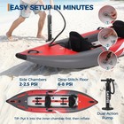 Adults 2-person Inflatable Kayak Fishing Touring Padded Seats Paddles 3 Fins Pum