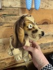 Steiff Basset Hound Dog 1961 -63 Mohair Plush 8in Hush Puppy Scarce Vtg 1 Eye