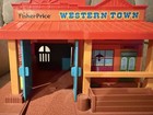Vintage Fisher Price Little People 934 Western Town Brown Horse Native American