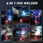 Arccaptain 200a 6-in-1 Aluminum Mig Welder Flux Core Lift Tig   Tig Welding Rod