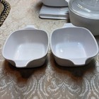 Vintage Rare All White 6 Piece Corning Ware Set Lot