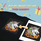 Inkjet Printable Iron On Heat Transfer Paper For Dark Fabrics  20 Sheets 8 5x   