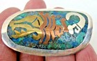 Sterling Silver Metales Casados Signed Pendant Brooch Combination Vintage Mcm