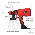 High Power Hvlp Paint Sprayer Electric Spray Gun For Furniture Cars Fences Wall