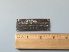Antique New Way Motor Company Lansing Michigan No  573 Brass Engine Tag Plague