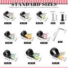 130pcs 9 Sizes Vinyl Coated Cable Clamps Assortment Kit 5mm-25mm Insulated Hose