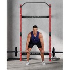 Wall Mounted Folding Squat Rack 1000lbs power Rack With Pull Up Bar For Home Gym