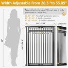78 8  Extra Tall Baby pet Gate  28 3-33  Wide Pressure Mounted Metal Pet Gate
