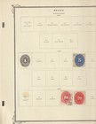 Mexico Collection  35 Old Scott Album Pages 1874-1952  146 Used   Unused Stamps