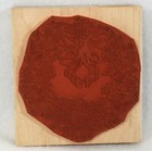 Stampede Large Rubber Wood Stamp Winter Wreath Pine Cone Holly A1600g Holiday