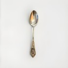 Wallace Rose Point 925 Sterling Silver Oval Spoon With Monogram 