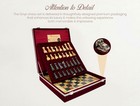 Elegant Green Onyx Marble Chess Set Black Stone Luxury Home Decor