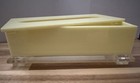 Mid-century Modern Lucite Tissue Box Cover Yellow Retro Vanity Decor