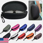 Portable Zipper Eye Glasses Sunglasses Hard Case Box Protector Large Hold New