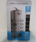 Belkin Pivot Plug Surge Protector 12 Outlets 8 Ft Cord 4320 Joules Gray New