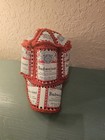 Vintage 1970 s Crocheted Hat W aluminum Budweiser Cans  Labeled By   