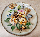 Ucagco Japan Signed Hand Painted Flowers Floral Porcelain Decorative Plate 8 5   
