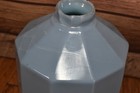 Antique Vintage D s Robin Egg Blue Glass Lightning Rod Ball Octagonal Shape