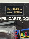 Casio E Label Tape Cartridge Lot Black Tape With Gold Print 9mm   18mm