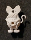 Original 5c Vintage 60s Ratfink Charm White red Eyes Ed Roth Gumball Monster Toy