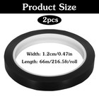 2 Rolls White Board Tape  216 Feet X 1 2 Inch Black Graphic Tape Self Adhesive C