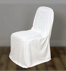 Set Of 10 Chair Covers Fitted Banquet Wedding Slipcover No Stretch Decoration