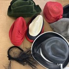 Lot Of 7 Antique Ladies Hats Vintage