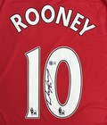 Wayne Rooney Autographed Manchester United Fc Jersey Beckett Authentication