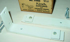 Vintage Kirsch Continental Drapery Traverse Rod White Support Brackets Usa Nos