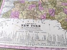 State Of New York 1849 Vintage Original Antique Map Mitchell 14  X 17 5  Usa