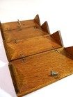 Antique Solid Oak Refinished 1889 Accessory Puzzle Box   singer Sewing Machine