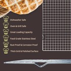 Cooling Rack For Baking 2-pack  16x10 Inches 16 x10 -2pc  Silver 