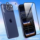 Transparent Case For Iphone 17 Pro Max Clear Hard Cover glass Screen Protector
