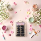 100 Pcs Black Diy Acrylic Gel French Nail Art Colored French Tips False Nail    
