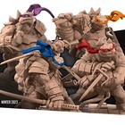 Tortles Set Of 4 Dnd Miniature 3d Printed Fantasy Model D d Rpg Mini
