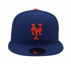 New Era 59fifty Men Boys Cap New York Mets Royal Blue On Field Fitted Game Hat