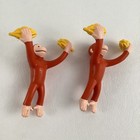 Curious George Pvc Action Figures Monkey Bananas Sbarro Kids Meal Toy Vintage