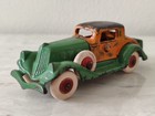 1930 s Hubley Cast Iron Take Apart 5  Green orange 2-door Coupe pa-1895988 