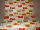 Vtg Antique Old Car Automobile Wrapping Paper Gift Wrap From Huge Store Roll