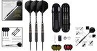 Professional Steel Tip Darts Set - 24 27g Brass Darts With Accessories Included
