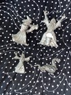 Vintage Spoontiques Assorted Lot Of  4  Miniature Pewter Figurines  Wizards