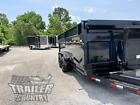 New 7 X 16 14k Telescopic Hoist Power Hydraulic Dump Trailer Equipment Hauler