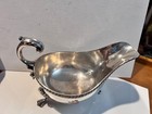 Vintage Victorian English Footed Silver Plated Sauce Gravy Boat