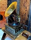 Hmv Antique Gramophone Fully Functional Working Phonograph  Win-up Record Player