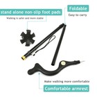 Collapsible Posture Correcting Cane For Men Women Adjustable Self Standing Pole