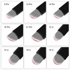 Microblading Needles For Permanent Makeup Supplies Manual Eyebrow Blades Black
